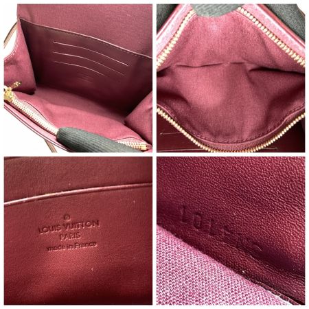  LOUIS VUITTON ルイヴィトン モノグラム ヴェルニ ロスモアPM ルージュフォーヴィスト ショルダーバッグ M91547 ワインレッド