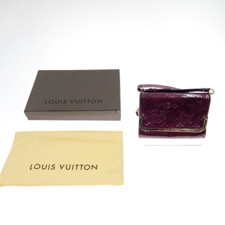  LOUIS VUITTON ルイヴィトン モノグラム ヴェルニ ロスモアPM ルージュフォーヴィスト ショルダーバッグ M91547 ワインレッド