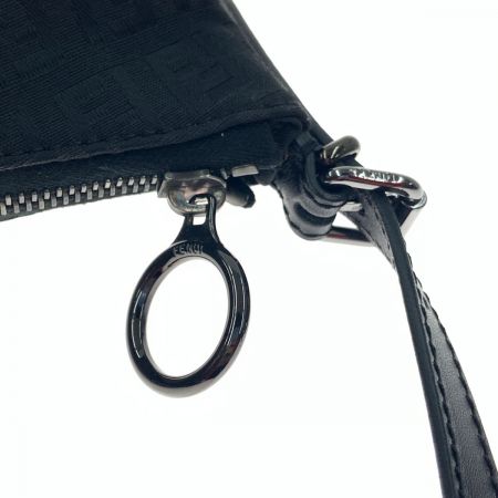  FENDI フェンディ ズッカ ミニショルダーバッグ 8BR248 ブラック