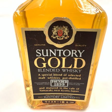 【北海道内限定発送】 SUNTORY サントリー GOLD BLENDED WHISKY ブレンデッド ウィスキー 42% 720ml 未開栓