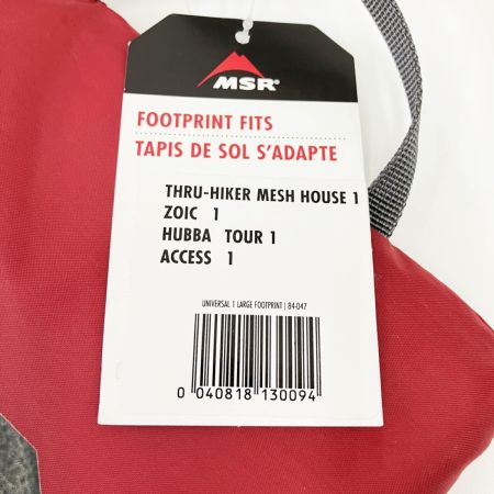  MSR エムエスアール ニバーサルフットプリント 1パーソン ラージ グランドシート 未使用品