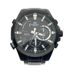 〇〇 EDIFICE エディフィス Bluetooth クロノグラフ 腕時計 EQB-510 ブラック Bランク