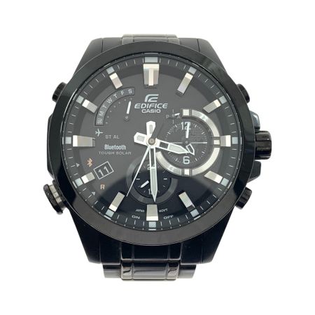  EDIFICE エディフィス Bluetooth クロノグラフ 腕時計 EQB-510 ブラック