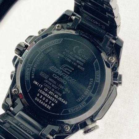  EDIFICE エディフィス Bluetooth クロノグラフ 腕時計 EQB-510 ブラック