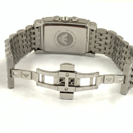  EMPORIO ARMANI エンポリオアルマーニ クロノグラフ クォーツ メンズ 腕時計 AR-0299 シルバー
