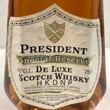   PRESIDENT プレジデント スペシャルリザーブ スコッチウイスキー 750ml 43% 未開栓