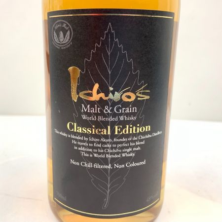 【北海道内限定発送】 イチローズモルト Ichiro's Malt Classical Edition イチローズモルト クラシカル エディション 700ml 48％  ウィスキー 未開栓