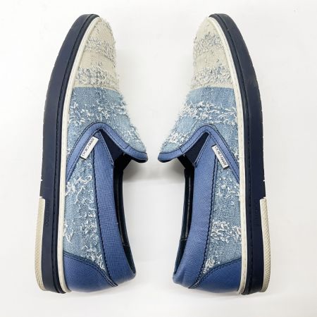  JIMMY CHOO ジミーチュウ メンズ スリッポン デニム サイズ42 ブルー