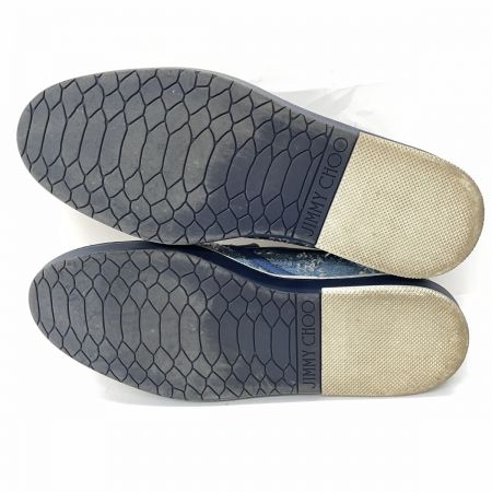  JIMMY CHOO ジミーチュウ メンズ スリッポン デニム サイズ42 ブルー