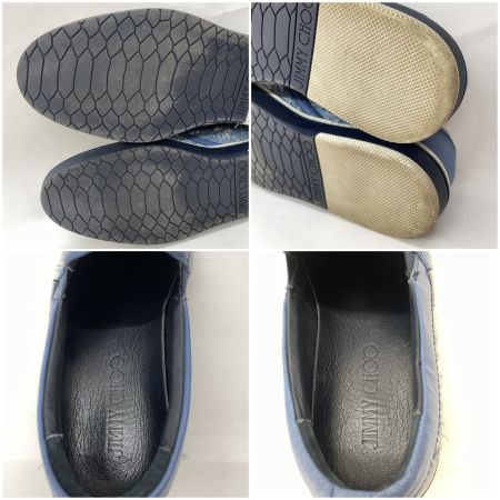  JIMMY CHOO ジミーチュウ メンズ スリッポン デニム サイズ42 ブルー