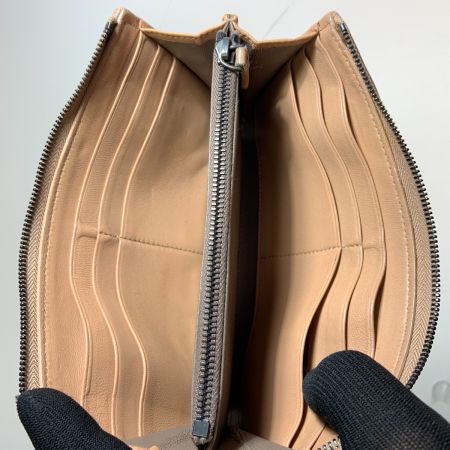  BOTTEGA VENETA ボッテガヴェネタ イントレチャート レザー ロングウォレット 長財布 ピンク