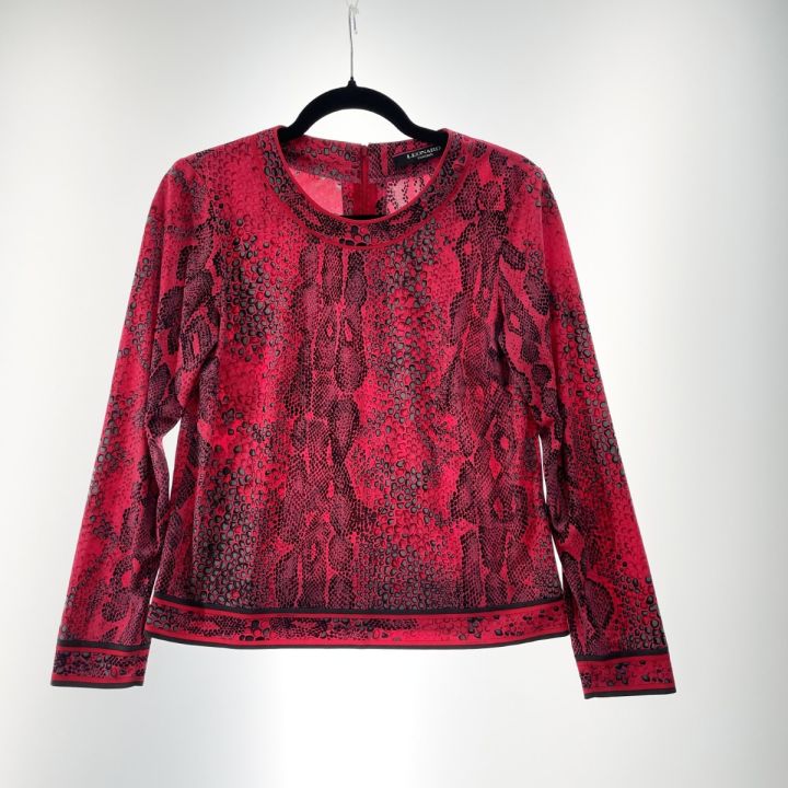 LEONARD レオナール レディース カットソー パイソン サイズ38  