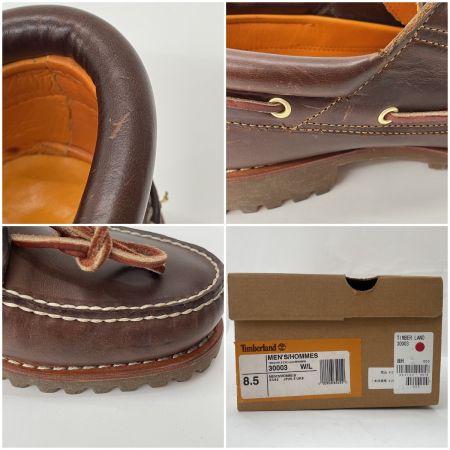  Timberland ティンバーランド メンズ モカシンシューズ アイコン スリーアイ クラシックラグ サイズ26.5cm 30003 ブラウン
