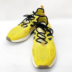 〇〇 adidas アディダス メンズ スニーカー NINJA ZX 2K BOOST サイズ26.0cm FZ1882 イエロー Cランク