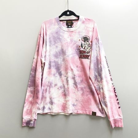  VANSON バンソン メンズ vanson×TOM＆JERRYコラボ ベア天竺ロングTシャツ サイズXXL TJV-2231 パープル×ピンク