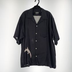 〇〇 Schott ショット メンズ シャツ サイズLL ブラック Bランク