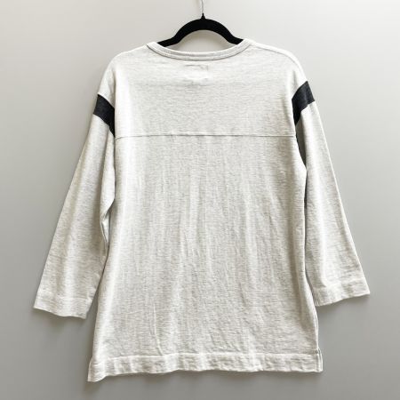  CRIMIE クライミー メンズ 七分袖 カットソー サイズXL CRA1-CCS1-FB01 ライトグレー