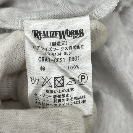  CRIMIE クライミー メンズ 七分袖 カットソー サイズXL CRA1-CCS1-FB01 ライトグレー