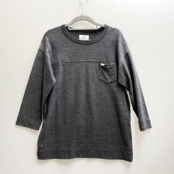 〇〇 THECRIMIE メンズ 七分袖 カットソー サイズL CR01-01K5-CH04 ブラック Aランク