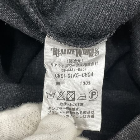  THECRIMIE メンズ 七分袖 カットソー サイズL CR01-01K5-CH04 ブラック