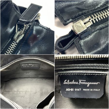  Salvatore Ferragamo サルヴァトーレフェラガモ ガンチーニ ハンドバッグ AQ-21 016 ブラック