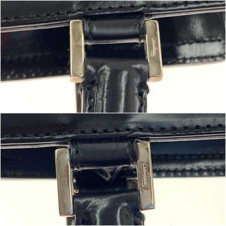  Salvatore Ferragamo サルヴァトーレフェラガモ ガンチーニ ハンドバッグ AQ-21 016 ブラック