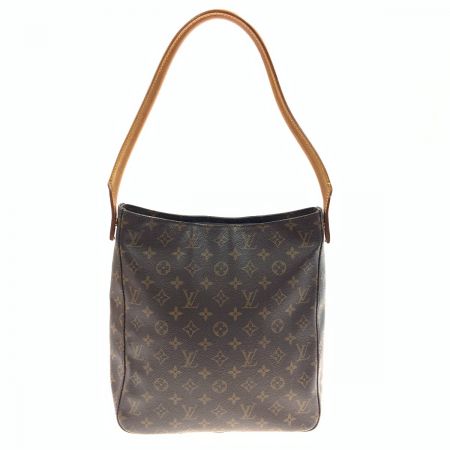  LOUIS VUITTON ルイヴィトン モノグラム ルーピングGM ショルダーバッグ M51145 ブラウン