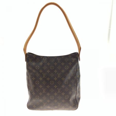  LOUIS VUITTON ルイヴィトン モノグラム ルーピングGM ショルダーバッグ M51145 ブラウン
