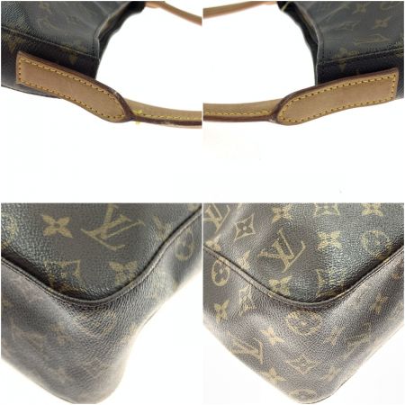  LOUIS VUITTON ルイヴィトン モノグラム ルーピングGM ショルダーバッグ M51145 ブラウン