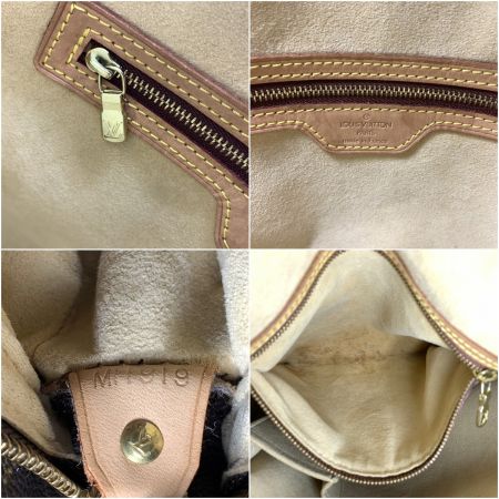  LOUIS VUITTON ルイヴィトン モノグラム ルーピングGM ショルダーバッグ M51145 ブラウン