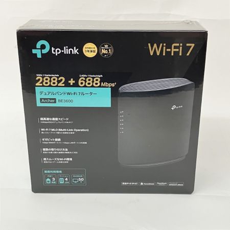  tp-link デュアルバンドWi-Fi 7 ルーター Archer BE3600 未開封品 