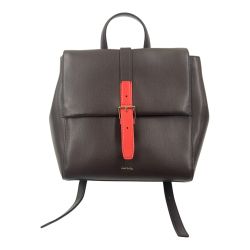 〇〇 Paul Smith ポールスミス リュックサック デイパック ブラウン x レッド Bランク