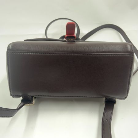  Paul Smith ポールスミス リュックサック デイパック ブラウン x レッド