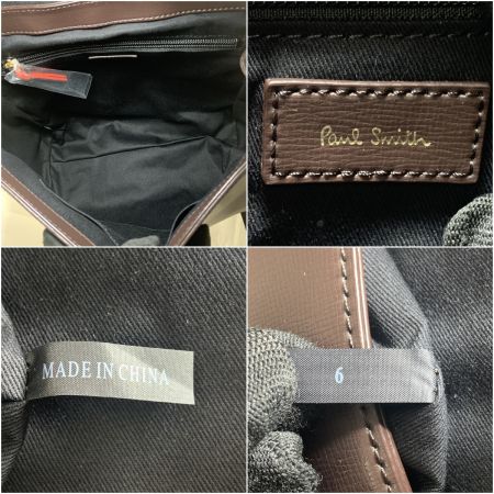  Paul Smith ポールスミス リュックサック デイパック ブラウン x レッド