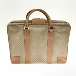 〇〇 CELINE セリーヌ マカダム トラベルバッグ スーツケース ライトブラウン 現状渡し Cランク