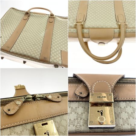  CELINE セリーヌ マカダム トラベルバッグ スーツケース ライトブラウン 現状渡し