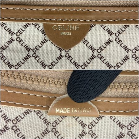  CELINE セリーヌ マカダム トラベルバッグ スーツケース ライトブラウン 現状渡し