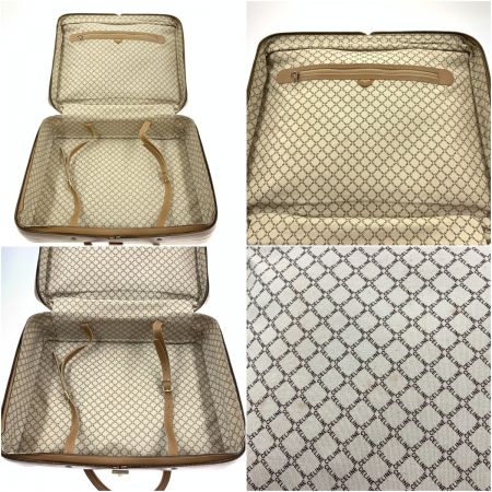  CELINE セリーヌ マカダム トラベルバッグ スーツケース ライトブラウン 現状渡し