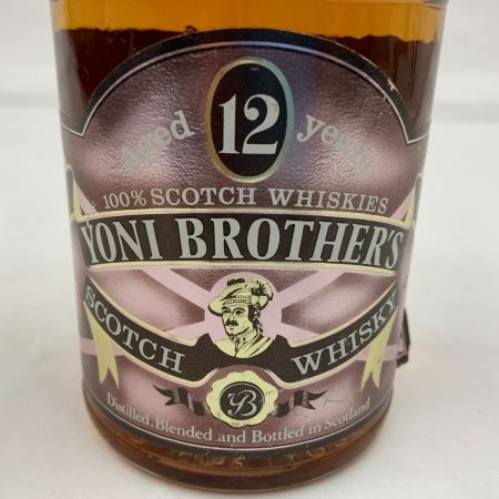  YONI BROTHER'S スコッチウイスキー 12年 750ml 43% 未開栓