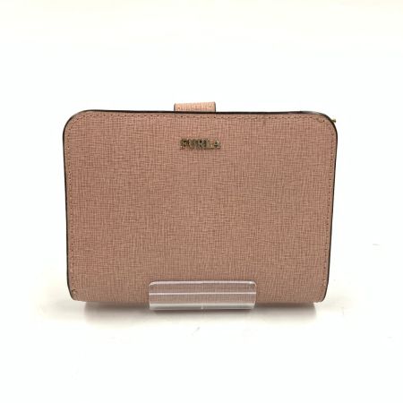  FURLA フルラ 二つ折り財布 コンパクトウォレット ピンク