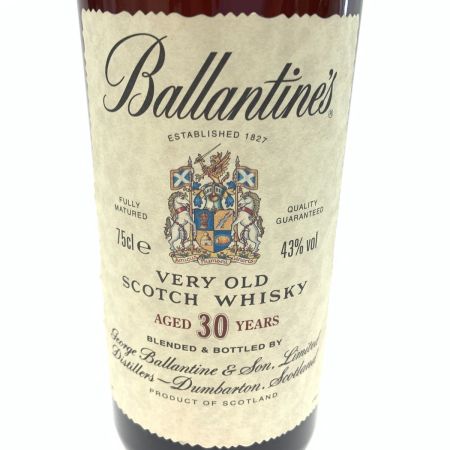  Ballantine's バランタイン 30年 VERY OLD スコッチ ウィスキー 750ml 43% 未開栓