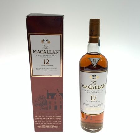  The MACALLAN マッカラン シェリーオークカスク ハイランドシングルモルト スコッチウイスキー 700ml 40% 未開栓