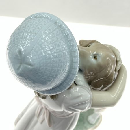 LLADRO リヤドロ 待ってたよ 犬 少女 フィギュリン 置物 陶器