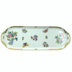 〇〇 Herend ヘレンド クイーン ヴィクトリア ブーケ サービストレイ サービングプレート 50cm Bランク