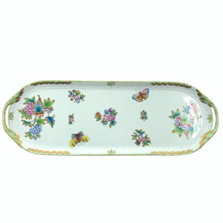  Herend ヘレンド クイーン ヴィクトリア ブーケ サービストレイ サービングプレート 50cm