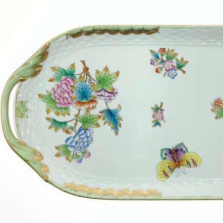  Herend ヘレンド クイーン ヴィクトリア ブーケ サービストレイ サービングプレート 50cm