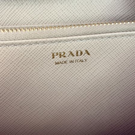  PRADA プラダ サフィアーノレザー 財布 ラウンドファスナー 長財布 1ML506  ベージュ