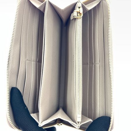  PRADA プラダ サフィアーノレザー 財布 ラウンドファスナー 長財布 1ML506  ベージュ