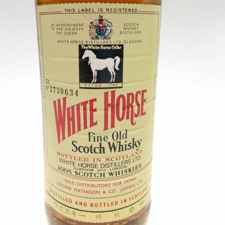  WHITE HORSE ホワイトホース ファインオールド 750ml 43% ブレンデッド スコッチ ウィスキー 特級 古酒  未開栓