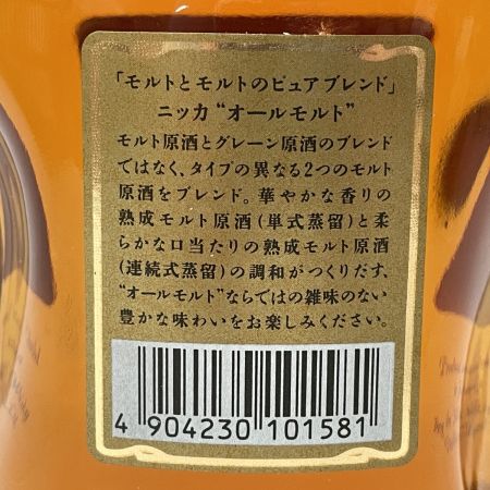 【北海道内限定発送】 NIKKA WHISKY ニッカウイスキー オールモルト 750ml 43% 未開栓